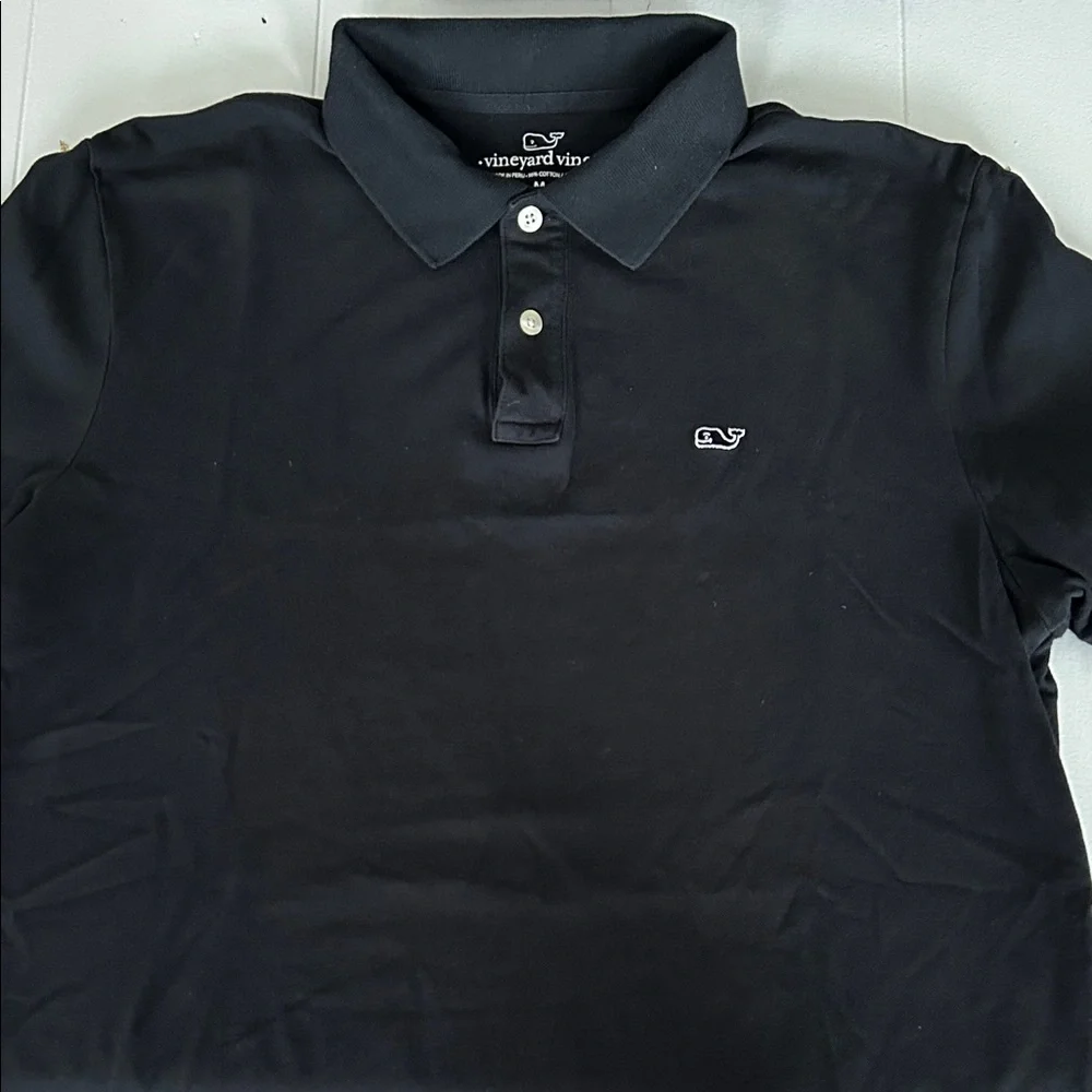 Vineyard Vines Men's Classic Black Polo - Picture 1 of 2